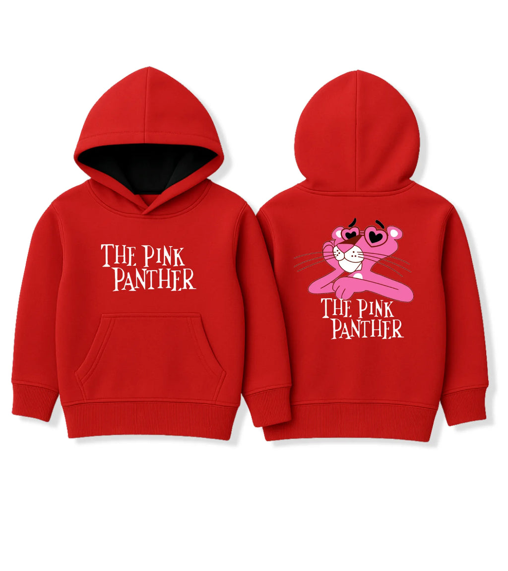 Red The Pink Panther Hoodie for Kids - Unisex