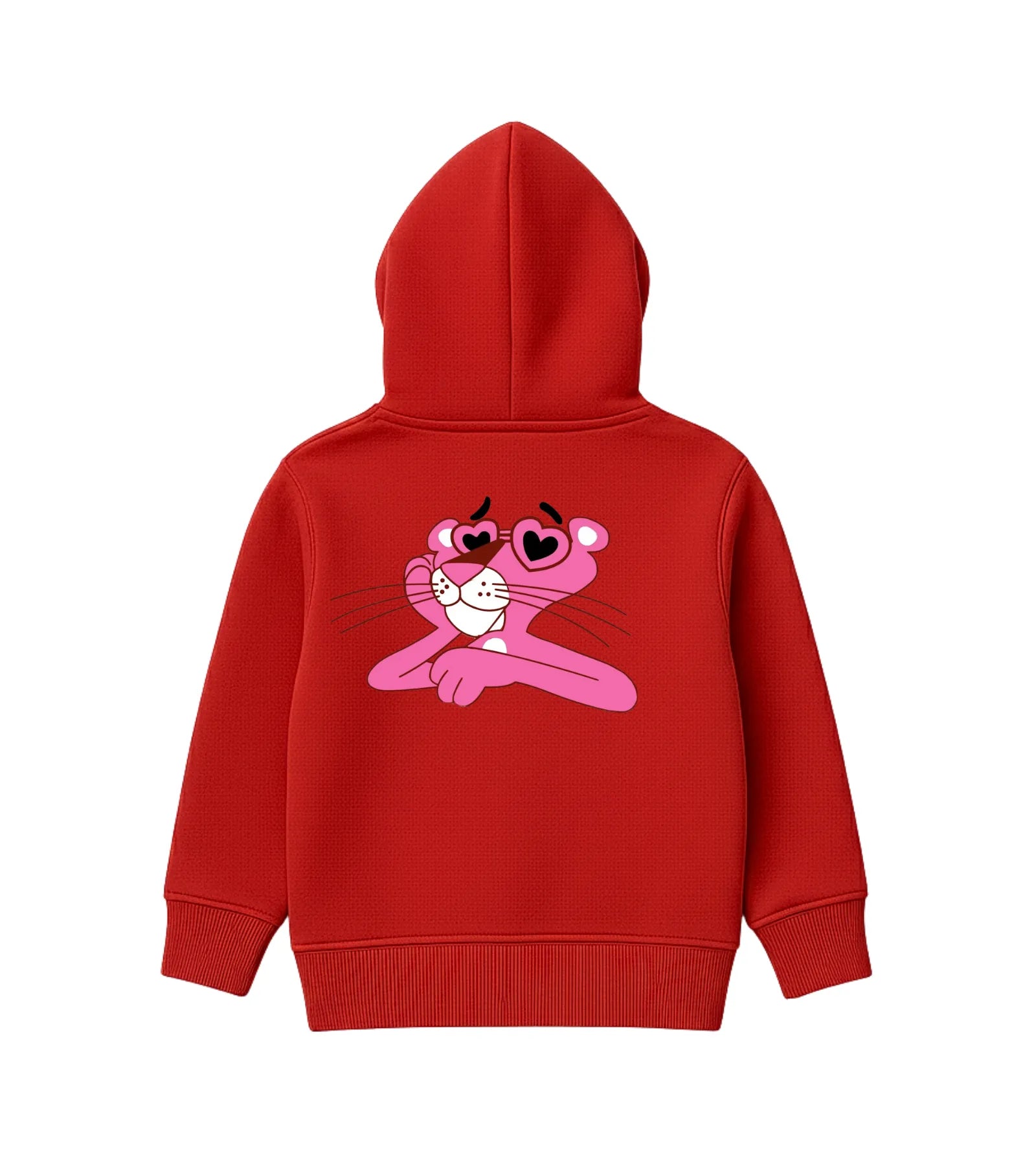 Red The Pink Panther Hoodie for Kids - Unisex