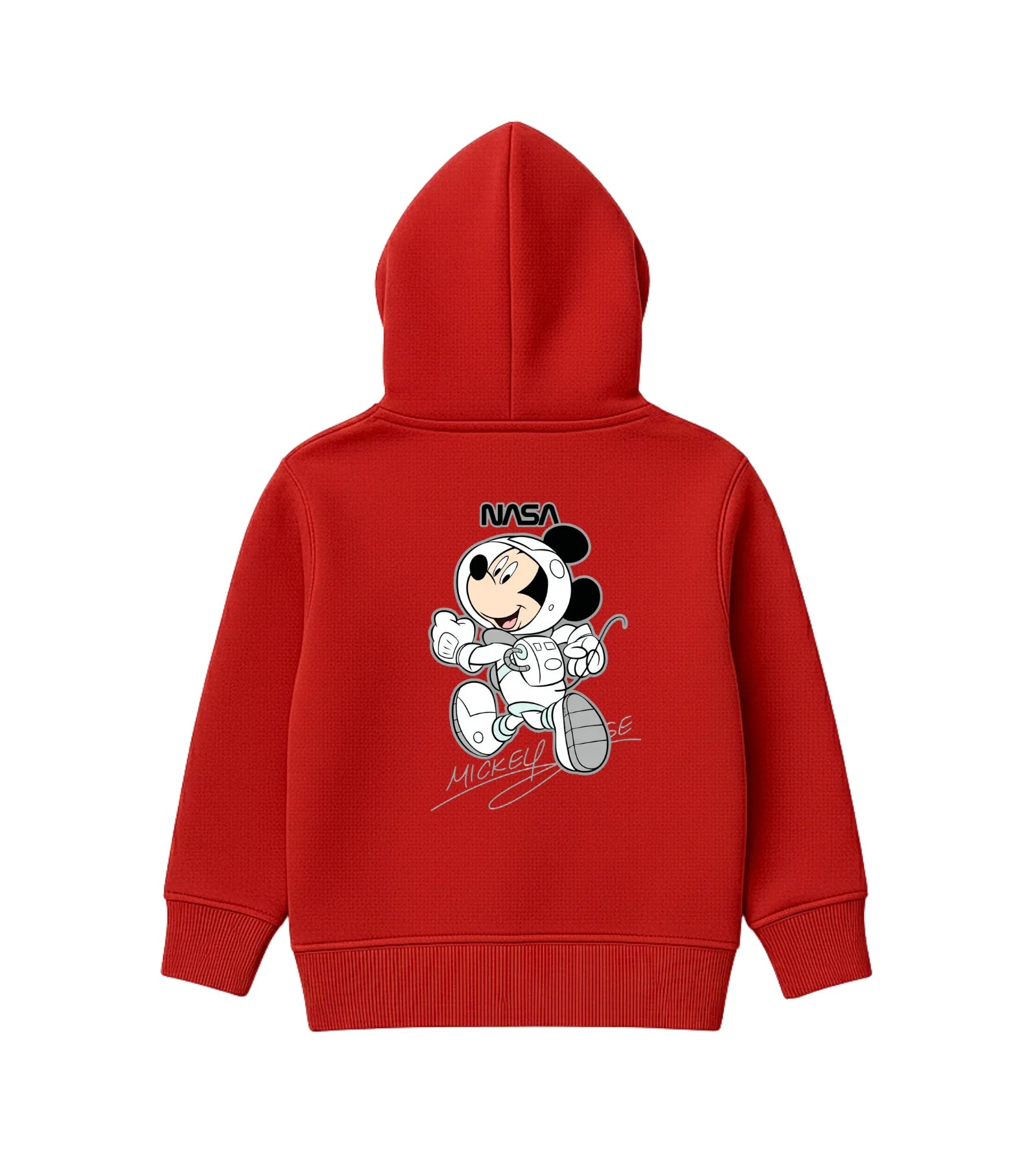 Red NASA Mickey Mouse Hoodie for Kids - Unisex