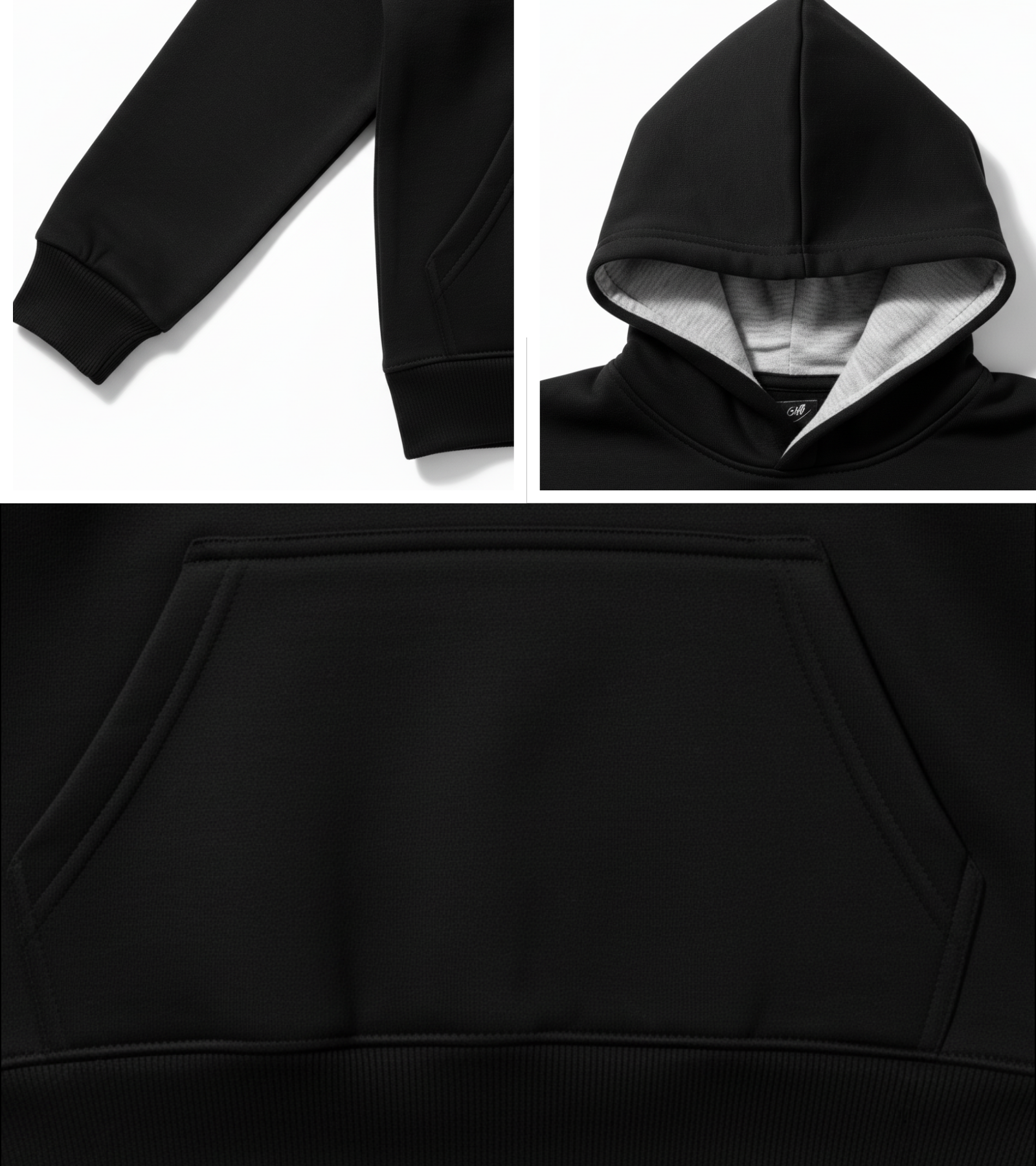 Black SunVibes Logo Hoodie for Kids - Unisex