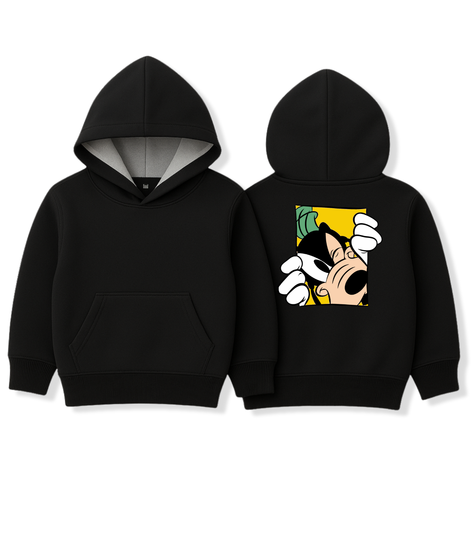 Kids Black Goofy Peekaboo Logo Hoodie - Unisex