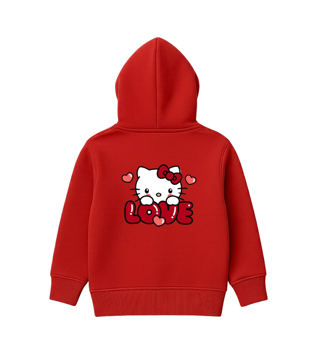 Kitty Sweet Love Hoodie for Girls