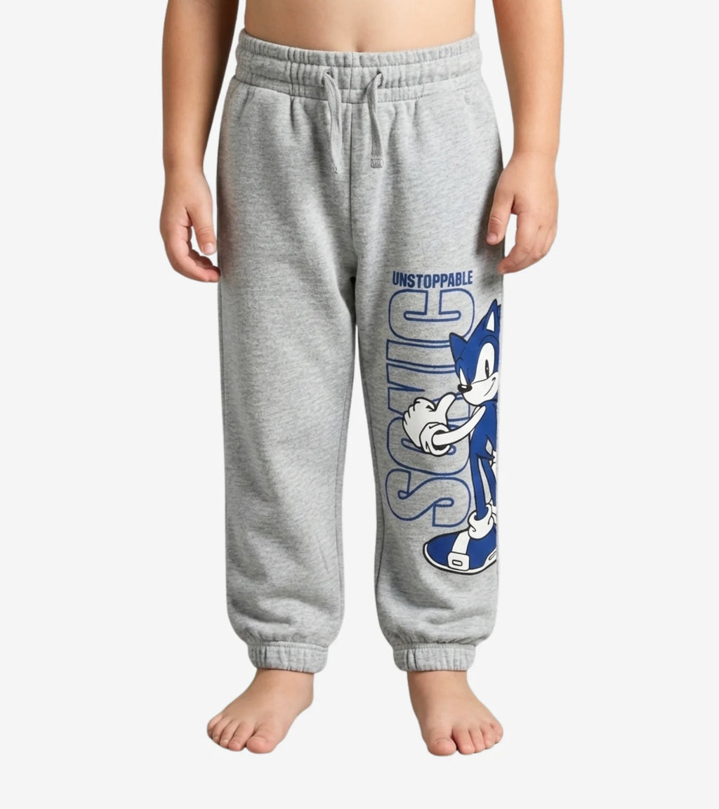 Kids Sonic the Hedgehog Unstoppable Gray Sweatpants