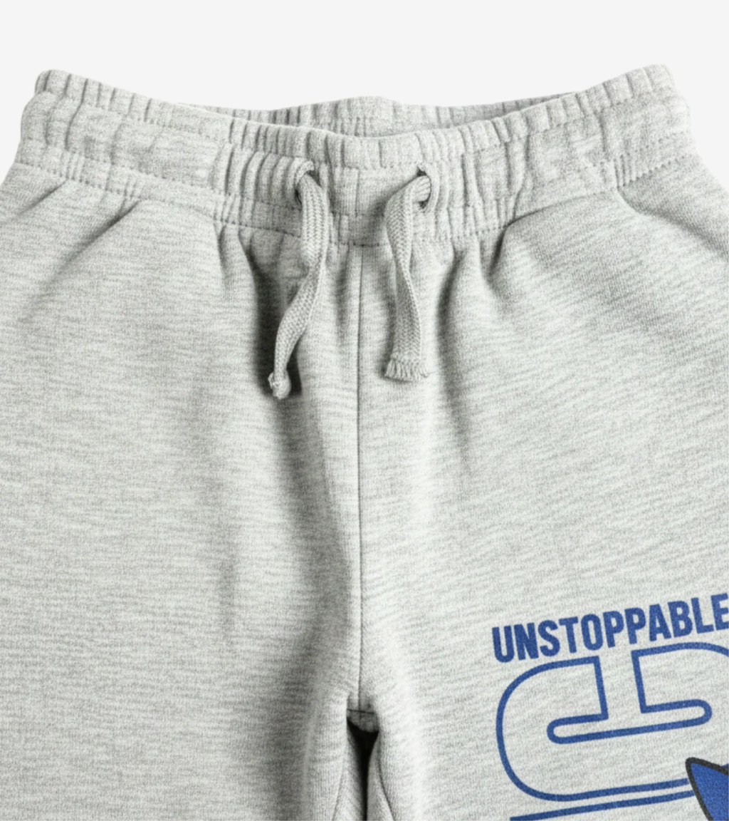 Kids Sonic the Hedgehog Unstoppable Gray Sweatpants