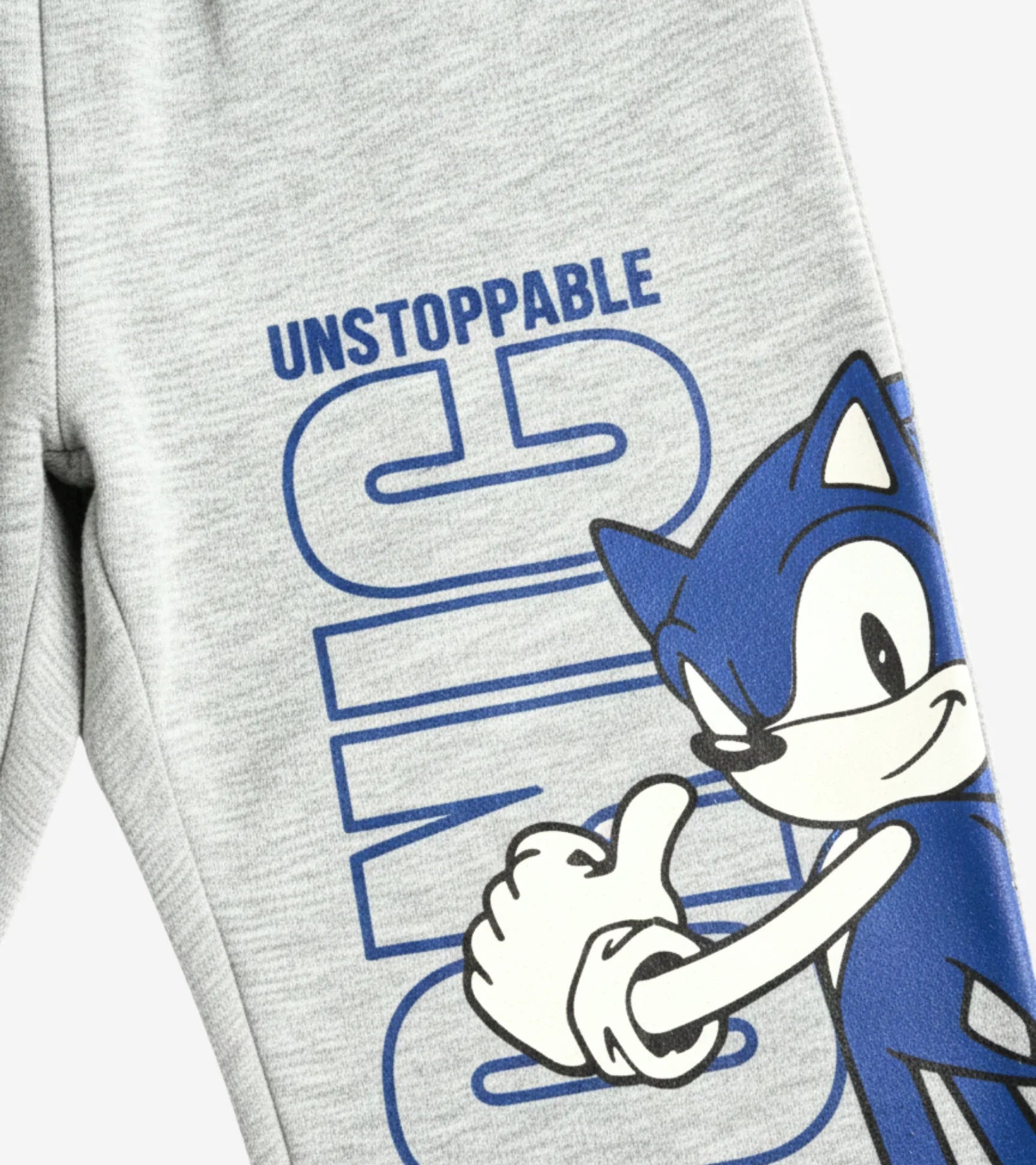 Kids Sonic the Hedgehog Unstoppable Gray Sweatpants