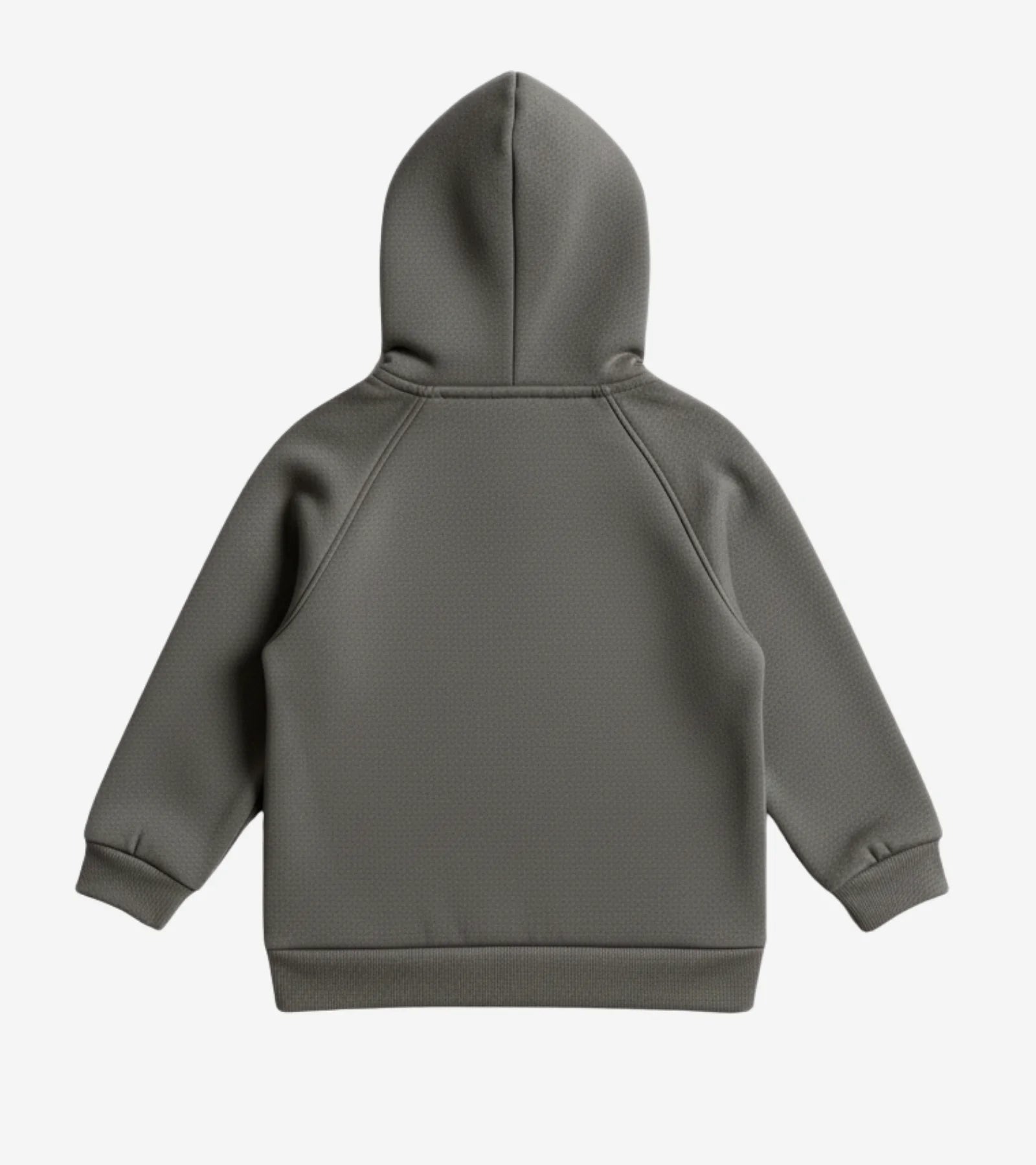 Kids Stay Happy Smile A Lot Charcoal Zip Hoodie