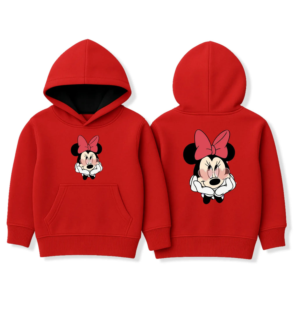 Red Minnie Mouse Hoodie for Girls