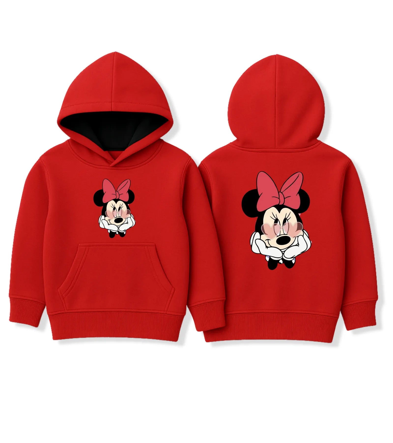 Red Minnie Mouse Hoodie for Girls