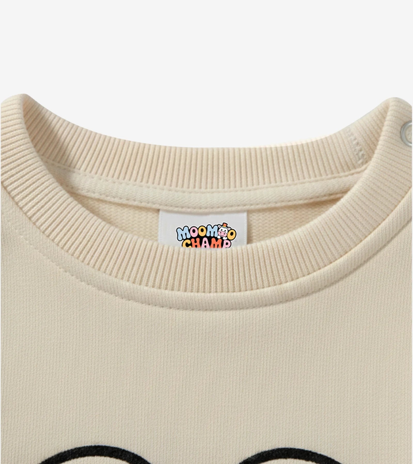 Kids Cream Turkey Face Sweatshirt