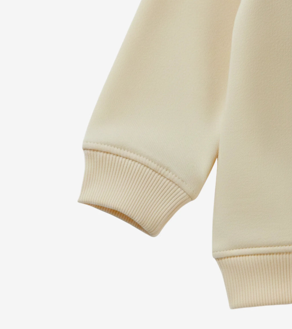 Kids Cream Turkey Face Sweatshirt