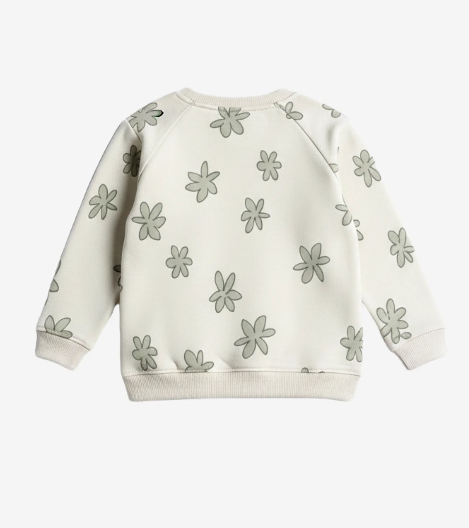Kids' Cream Floral Print Sweatshirt