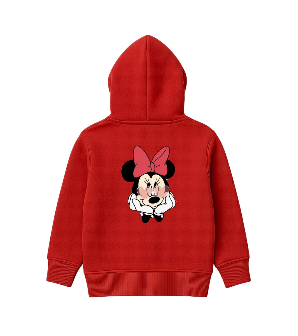 Red Minnie Mouse Hoodie for Girls