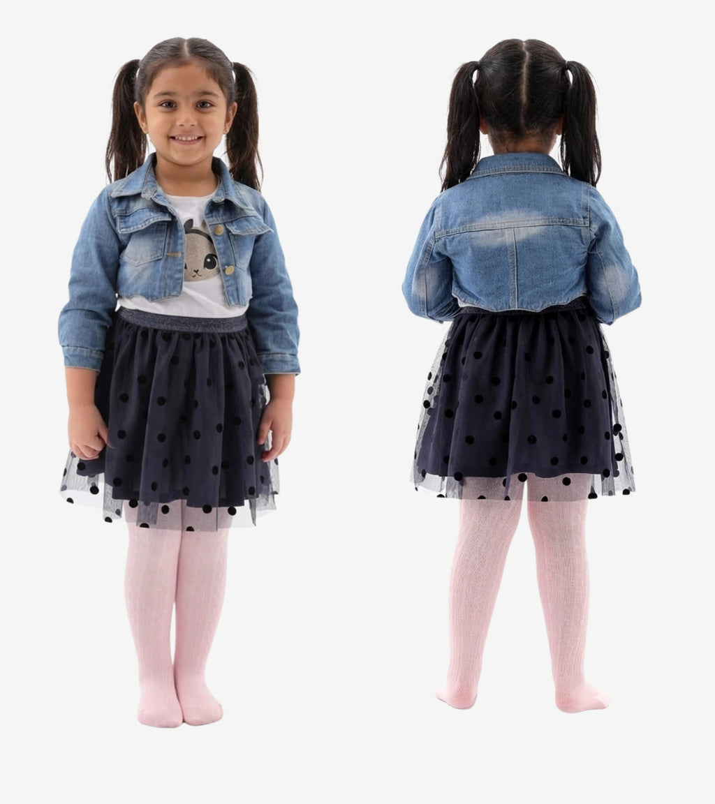 Baby Tights Set – Multi Color Pack of 3 Cable Knit Styles