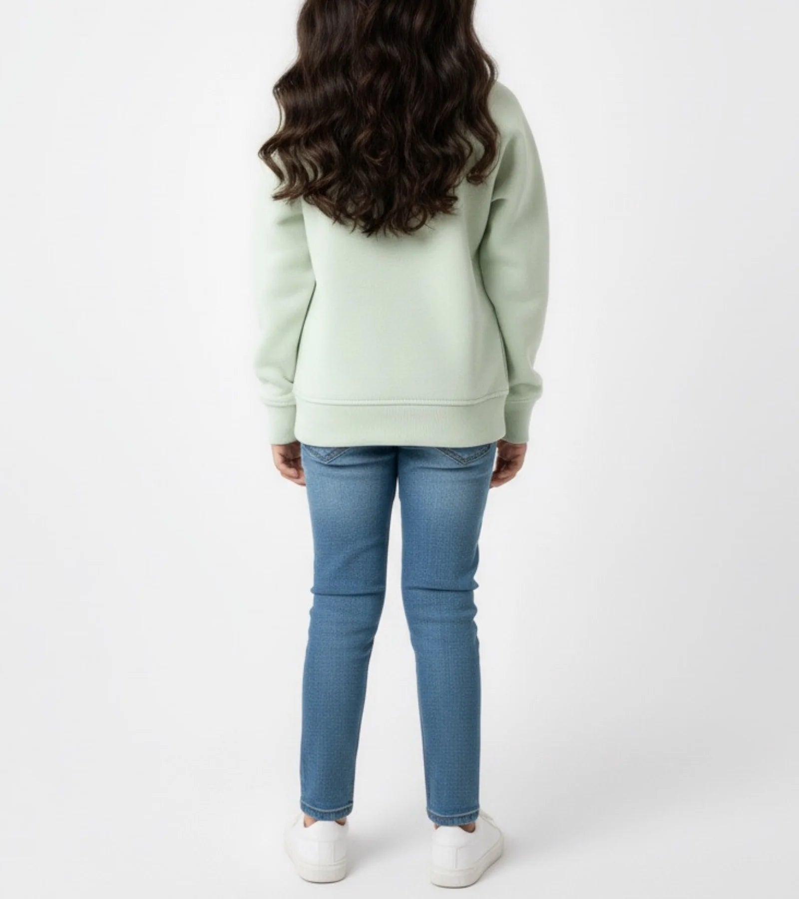 Girls Mint Good Vibes Graphic Hoodie