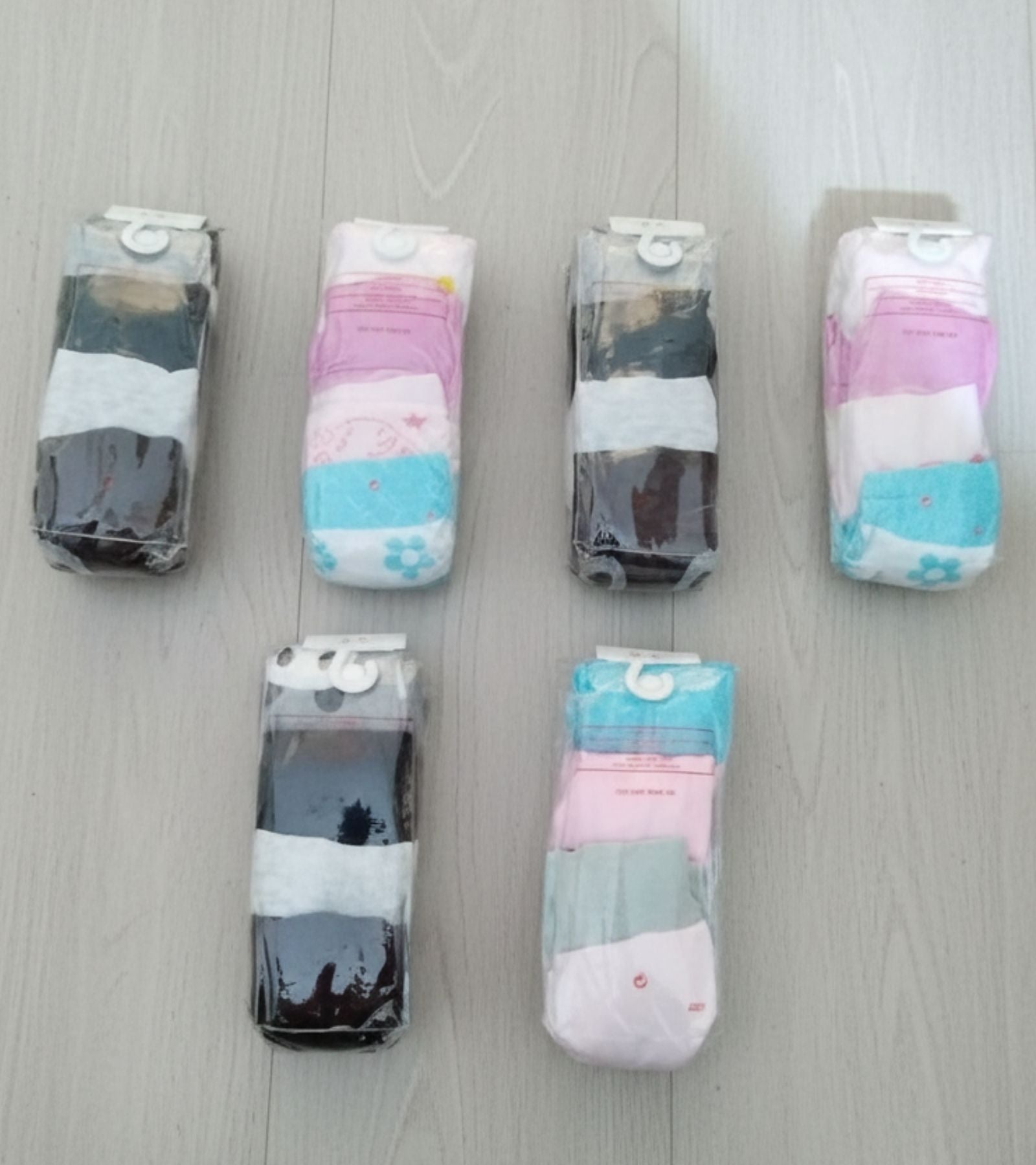 Baby Tights Set – Multi Color Pack of 4  Pattern Stockings Set