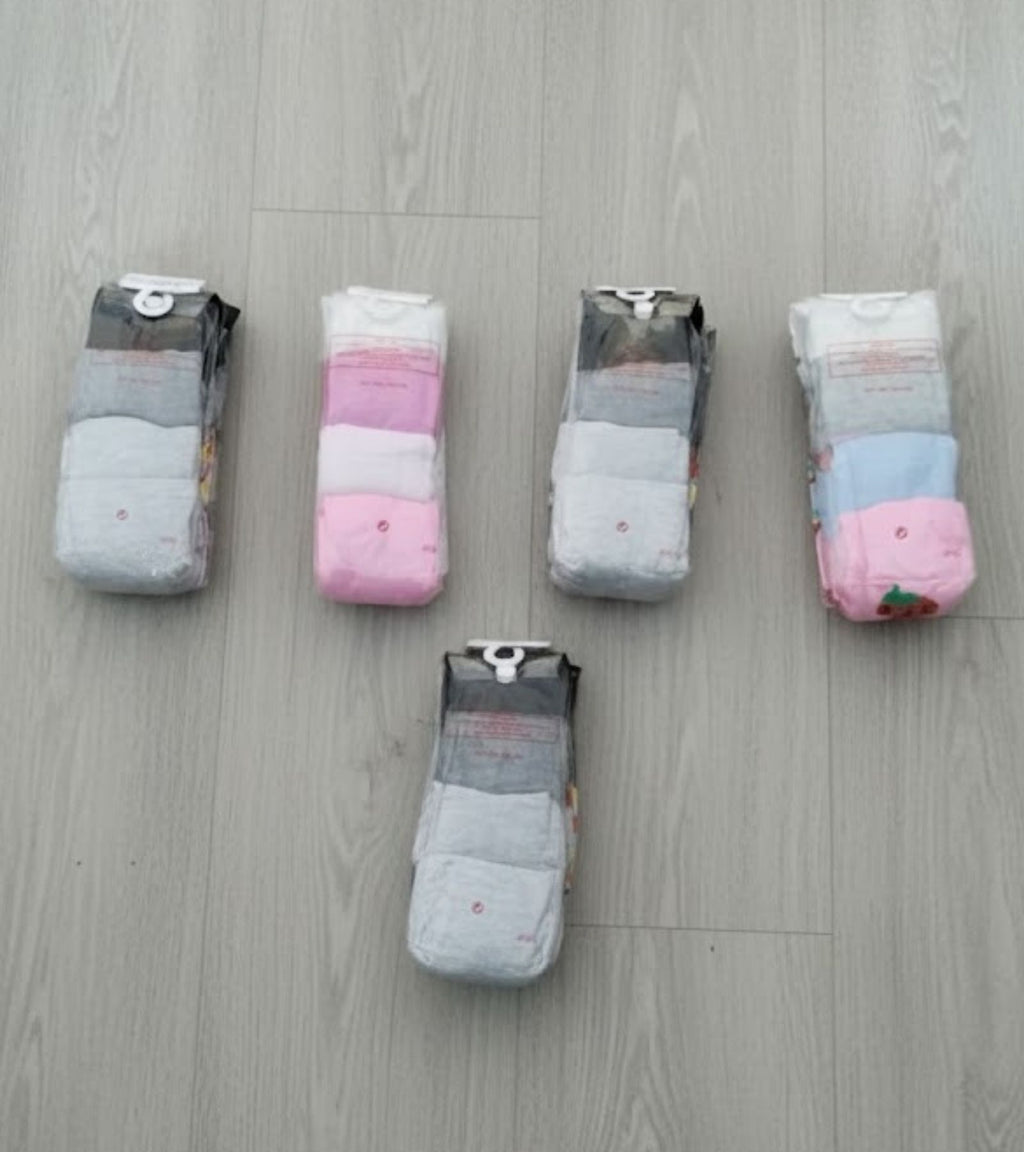 Baby Tights Set – Multi Color Pack of 4  Pattern Stockings Set