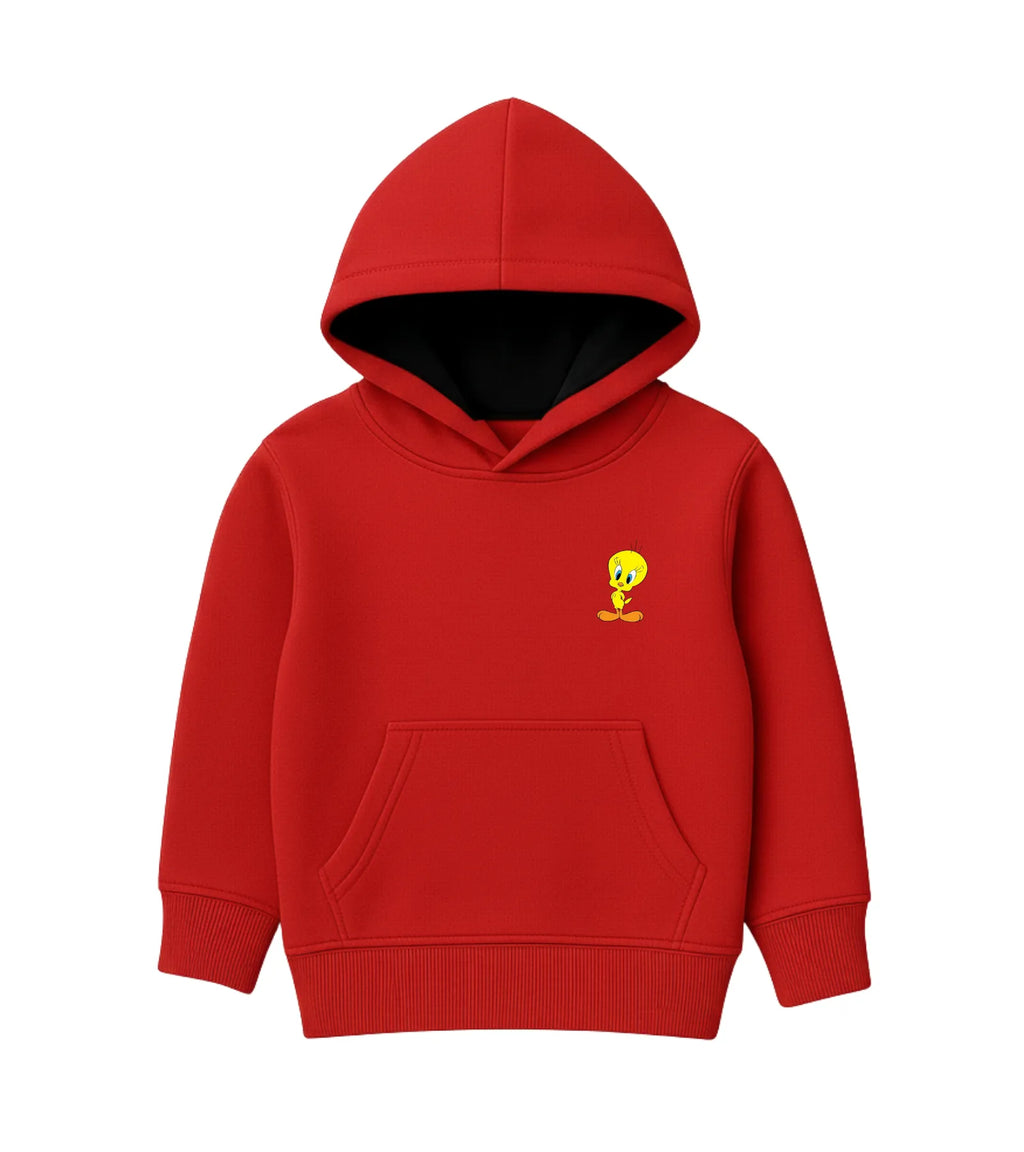 Red Tweety Love Hoodie for Kids - Unisex