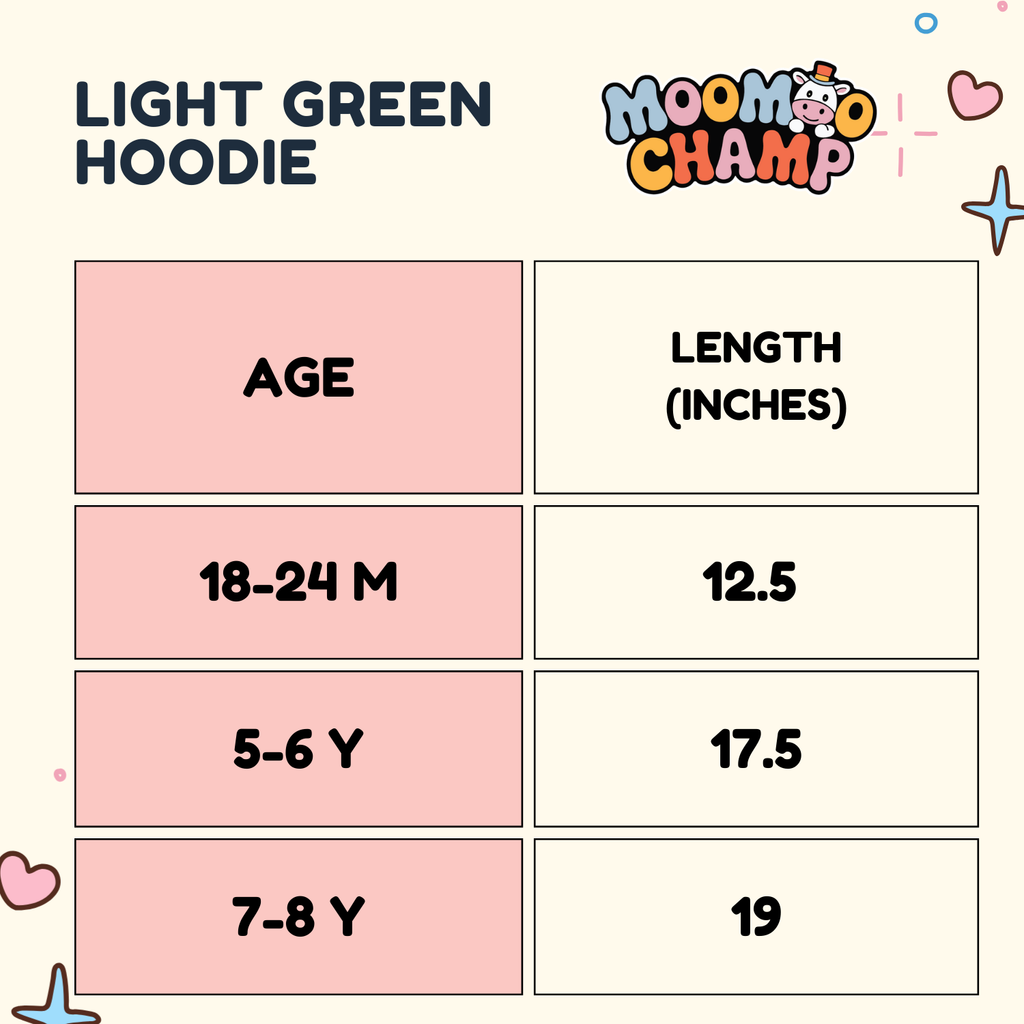Girls Mint Good Vibes Graphic Hoodie