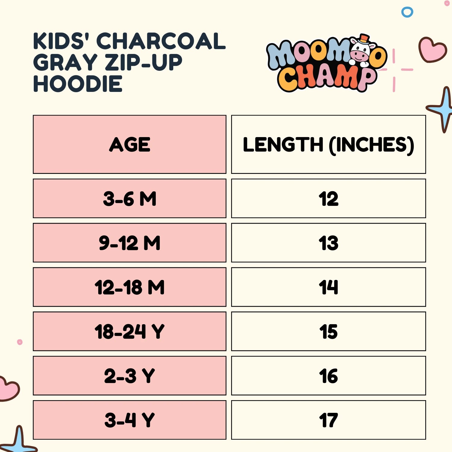 Kids Stay Happy Smile A Lot Charcoal Zip Hoodie