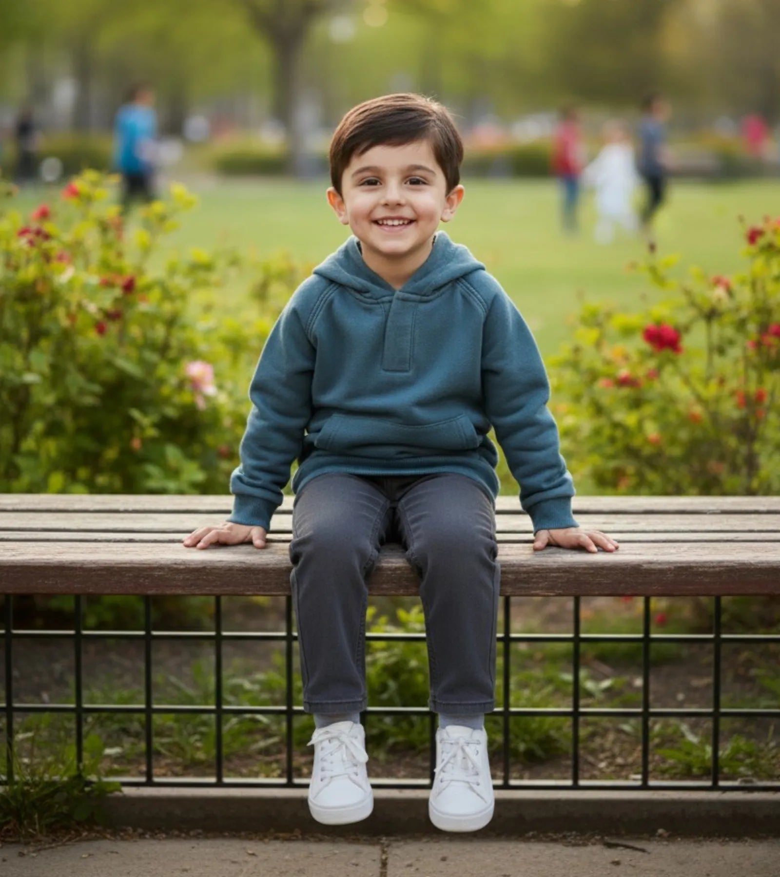 Kids Denim Blue Hoodie