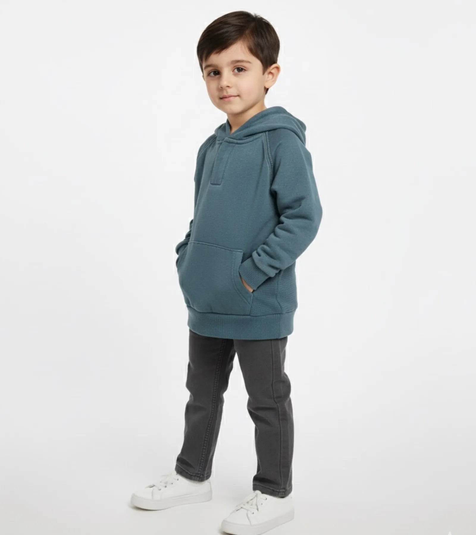 Kids Denim Blue Hoodie