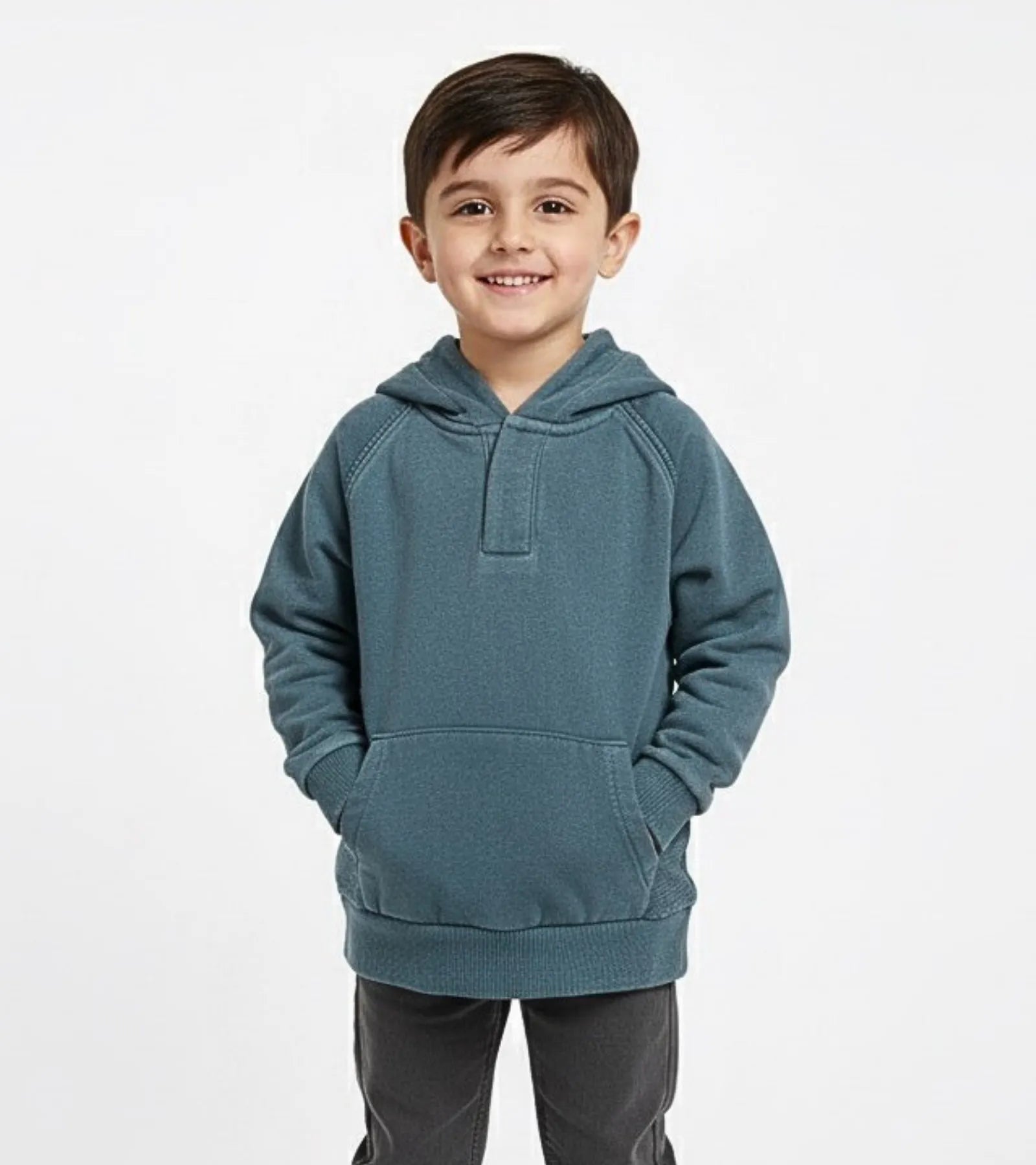 Kids Denim Blue Hoodie