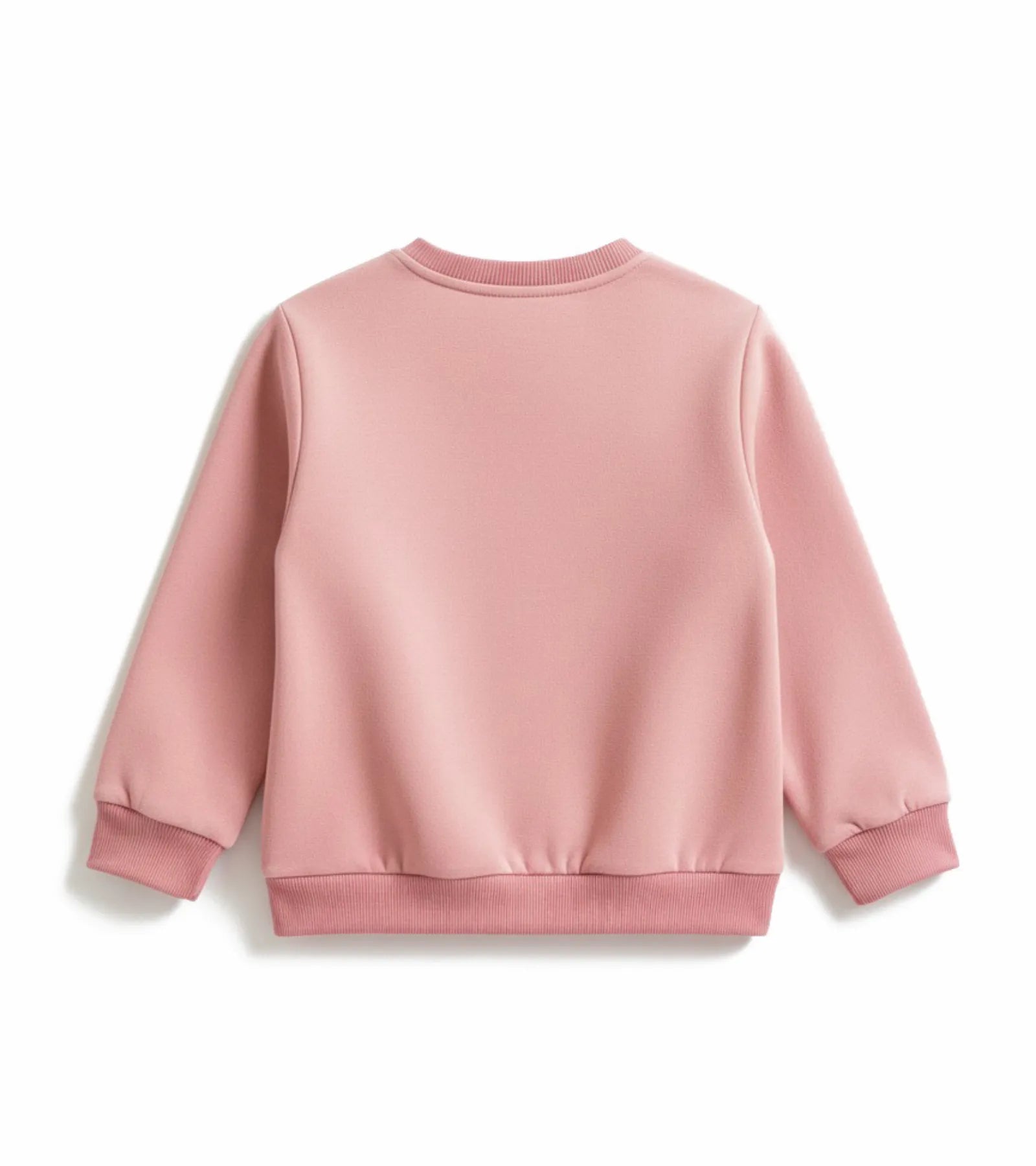 Girls Pink Velvet Sweatshirt - Sweet Beans