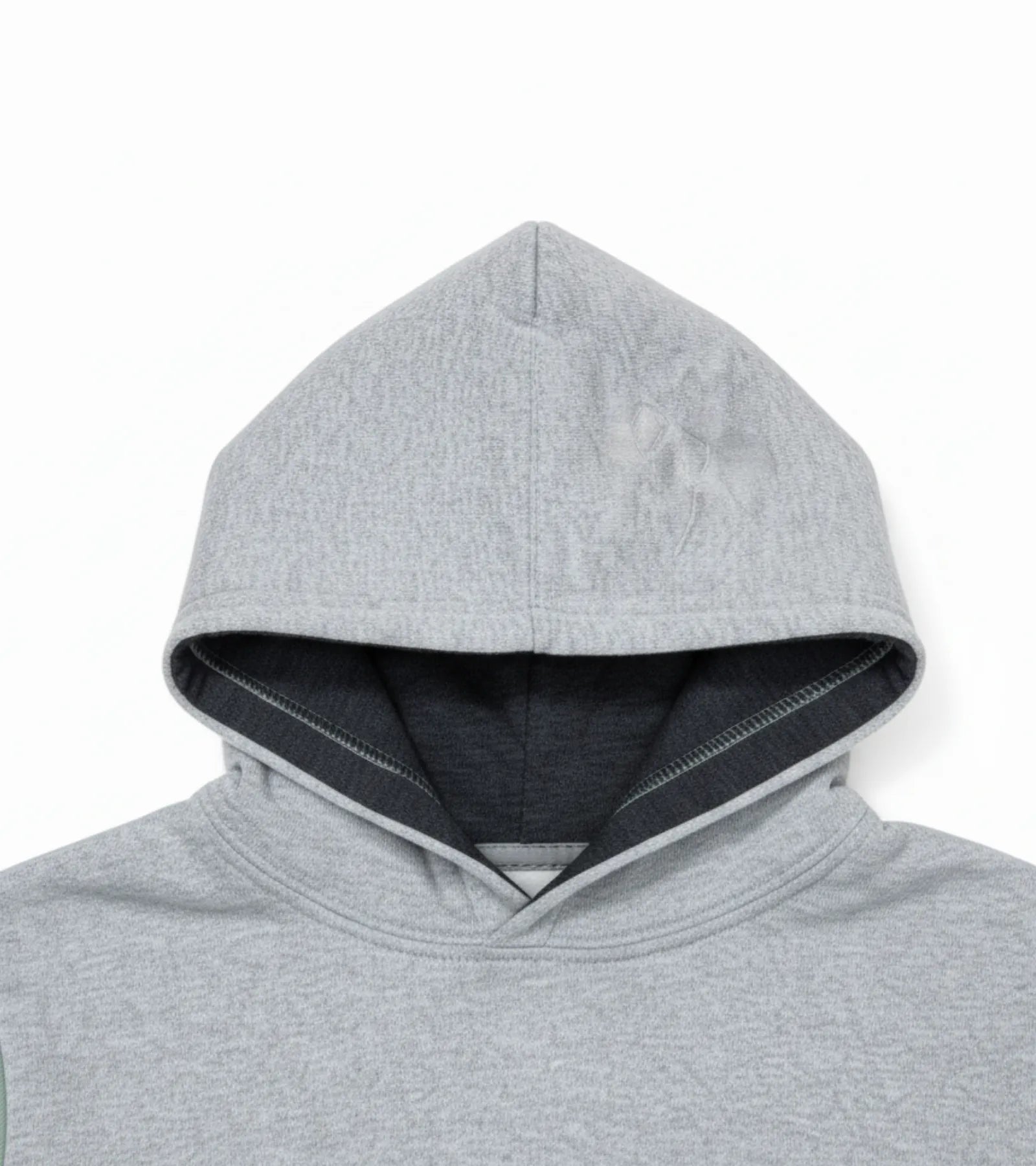 Color Block Kids Fleece Unisex Hoodie – Light Gray, Light Green & Dark Gray