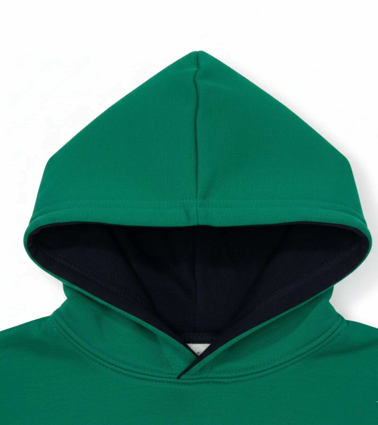 Color Block Kids Fleece Unisex Hoodie – Black, White & Green