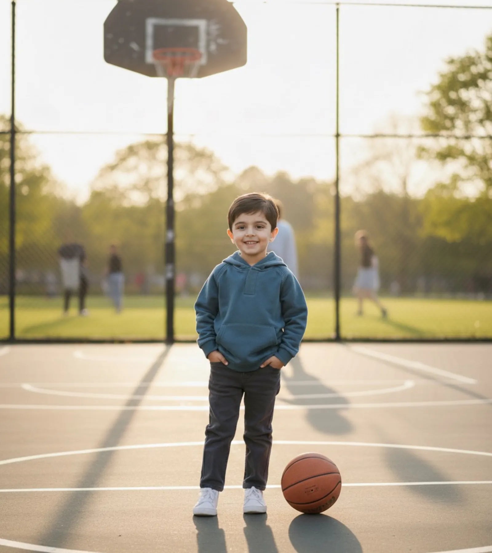 Kids Denim Blue Hoodie