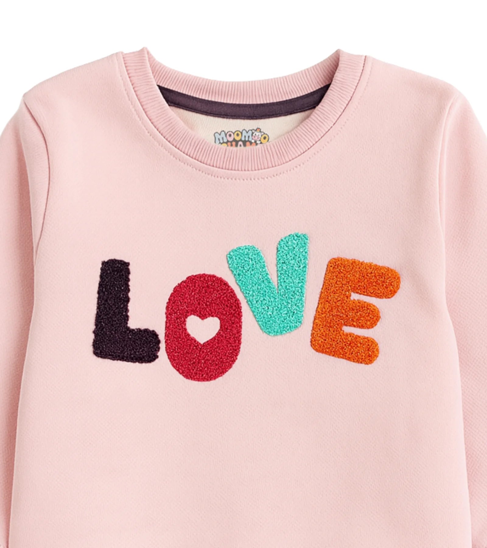 Kids Pink Love Fleece Sweatshirt – Unisex