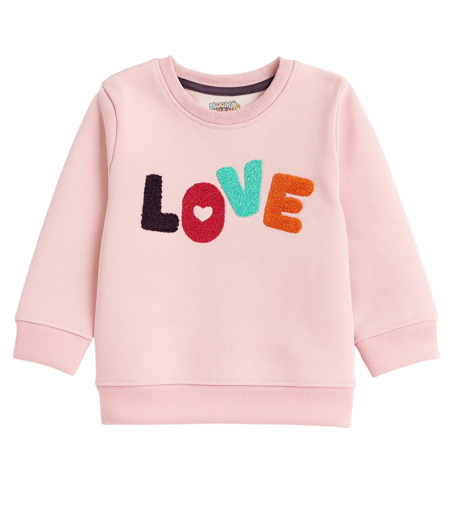 Kids Pink Love Fleece Sweatshirt – Unisex