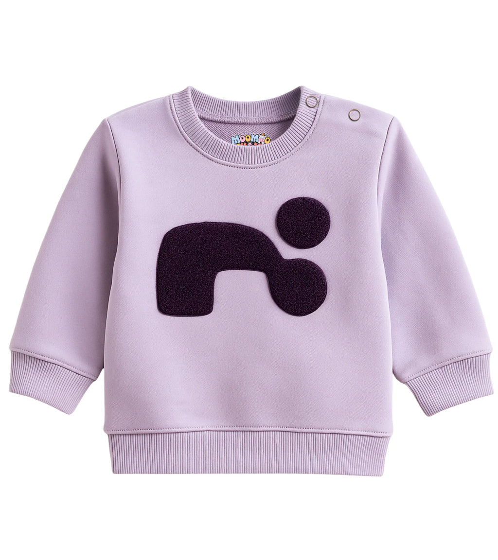 Kids Purple Fleece Sweatshirt – Unisex