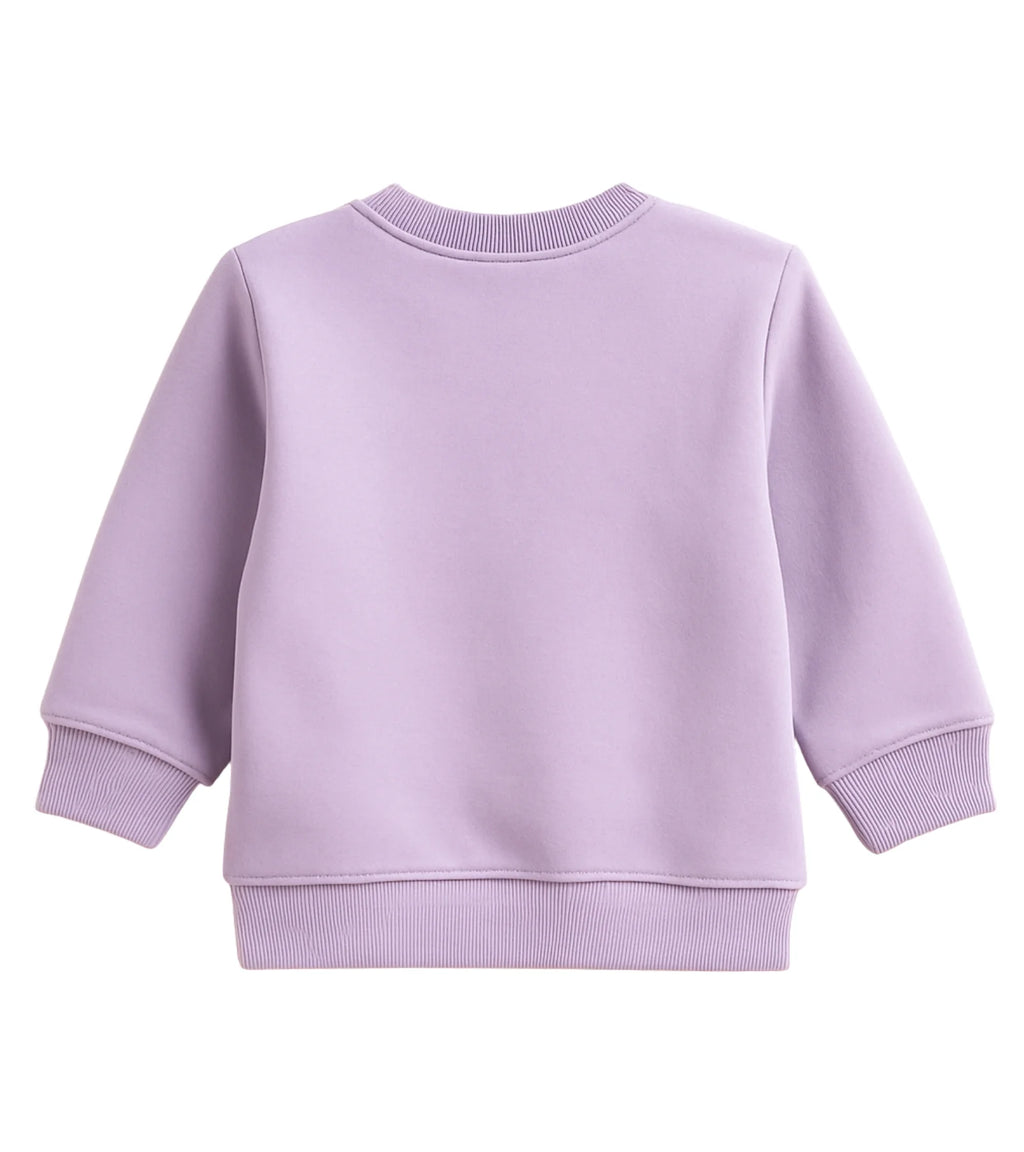 Kids Purple Fleece Sweatshirt – Unisex