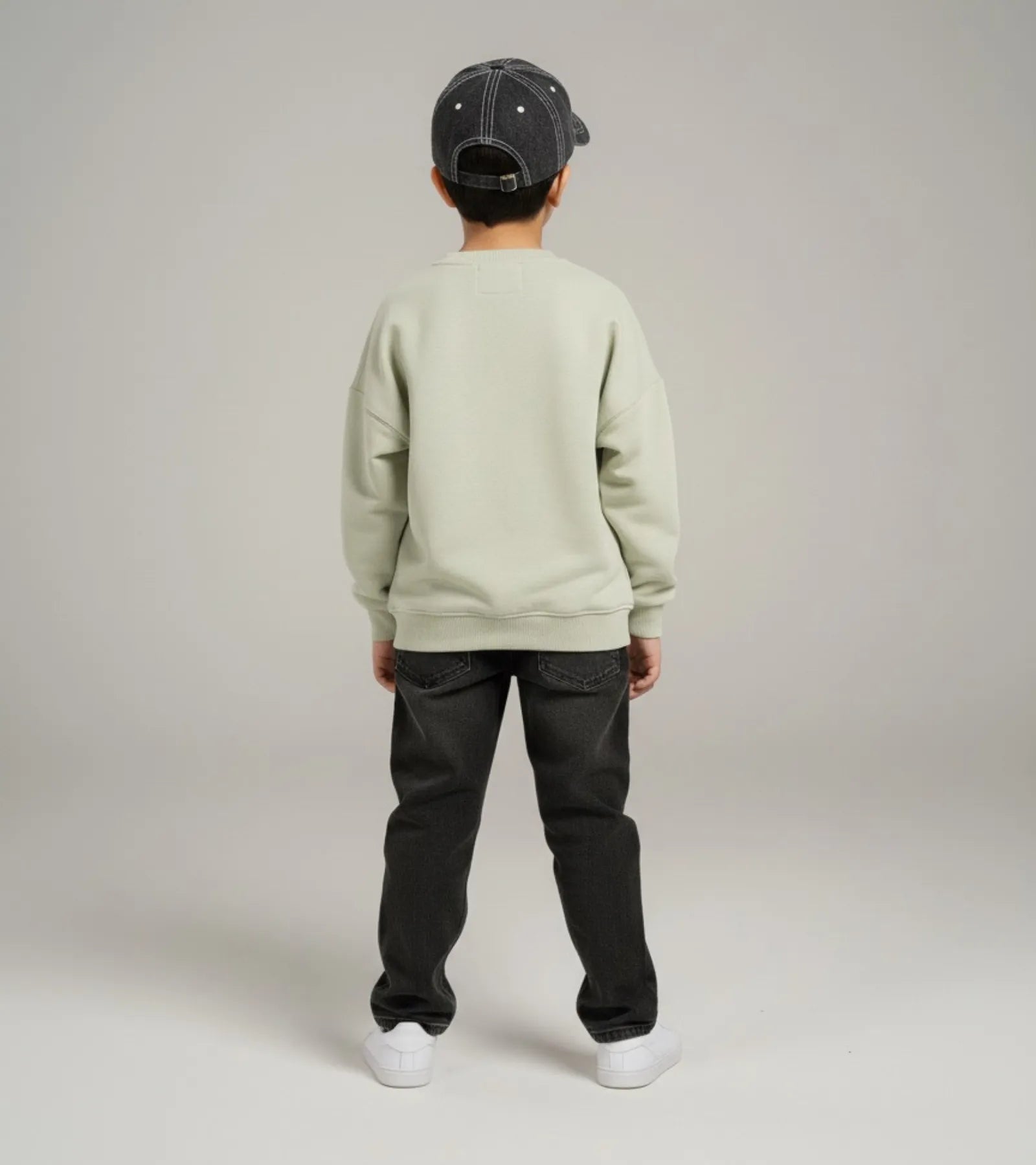 Boys Cream Animal Printed Sweatshirt