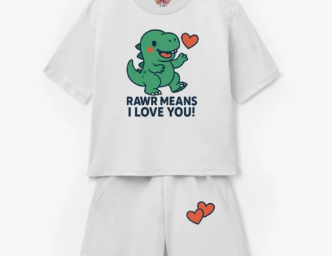 Rawr Means I Love You! Kids Clothing Dino Suit