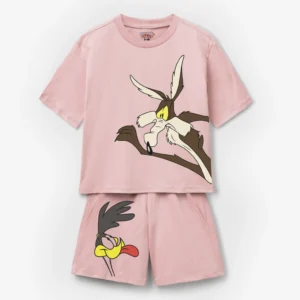 Kids Wile E. Coyote & Road Runner T-Shirt & Shorts Set