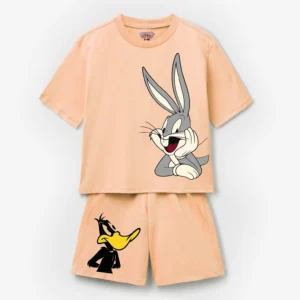 Kids Bugs Bunny & Daffy Duck T-Shirt & Shorts Set