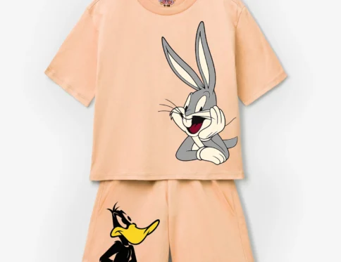 Kids Bugs Bunny & Daffy Duck T-Shirt & Shorts Set