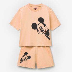 peach micky mouse shirt