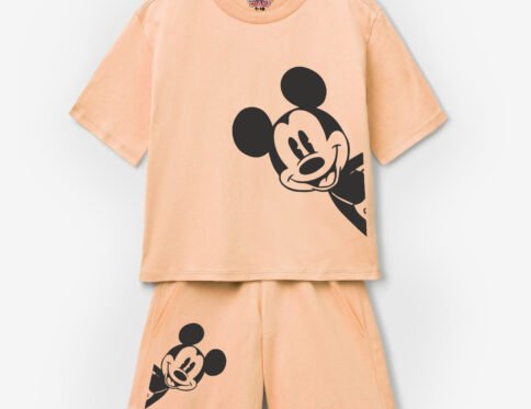 peach micky mouse shirt