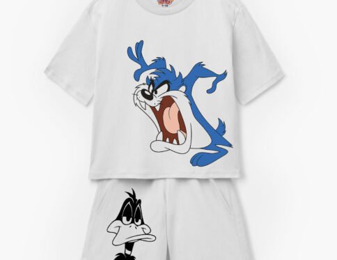 Looney Tunes Blue Tazz & Daffy Duck Kids T-Shirt & Shorts Set