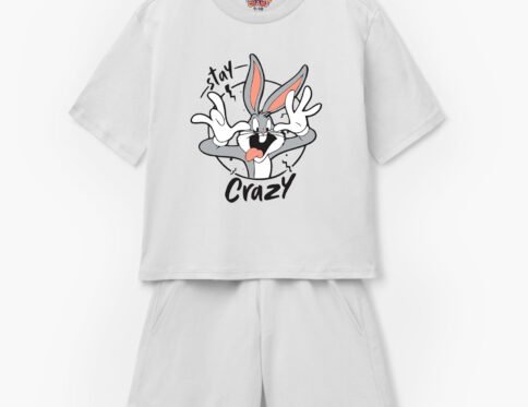 Bugs Bunny “Stay Crazy” Looney Tunes Kids T-Shirt & Shorts Set