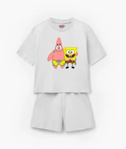 SpongeBob & Patrick “Best Friends” Kids T-Shirt & Shorts Set