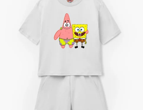 SpongeBob & Patrick “Best Friends” Kids T-Shirt & Shorts Set