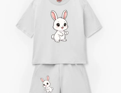 Cuddle Bunny Kids T-Shirt & Shorts Set