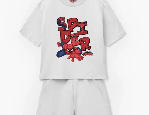 Spider-Man “Web-Slinger” Kids T-Shirt & Shorts Set