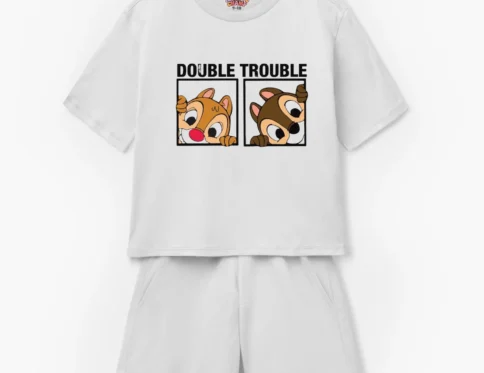 Chip ‘n Dale “Double Trouble” Kids T-Shirt & Shorts Set