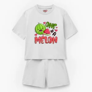 One in a Melon" Watermelon Kids T-Shirt & Shorts Set