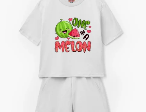 One in a Melon” Watermelon Kids T-Shirt & Shorts Set
